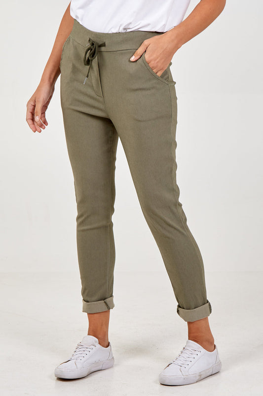Magic pants plain smart (non crush) - Khaki