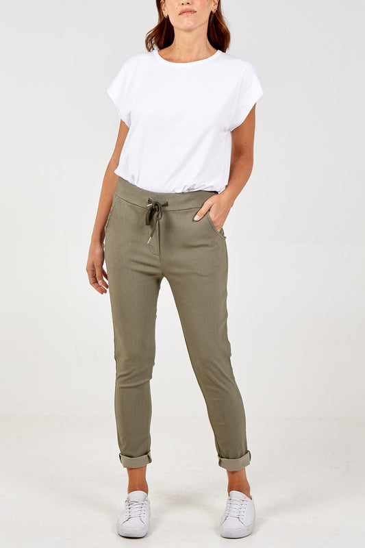 Magic pants plain smart (non crush) - Khaki